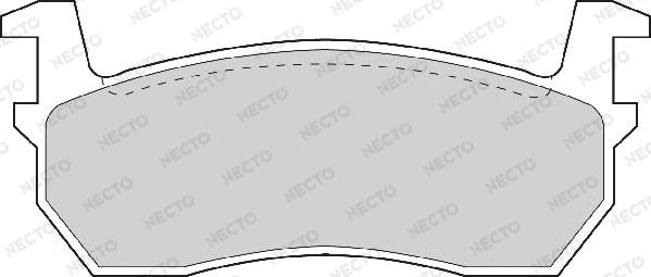 Necto FD891A - Тормозные колодки, дисковые, комплект www.autospares.lv