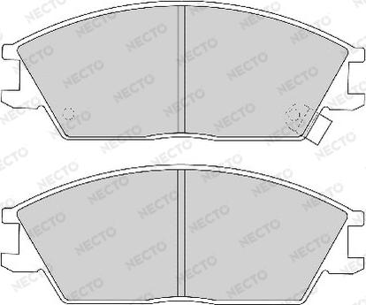 Necto FD897A - Тормозные колодки, дисковые, комплект www.autospares.lv