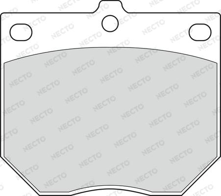 Necto FD805A - Brake Pad Set, disc brake www.autospares.lv