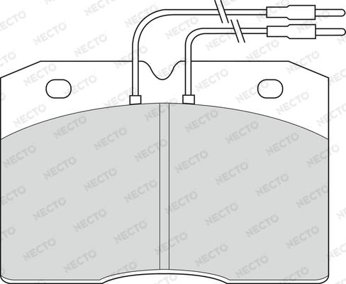 Necto FD889V - Bremžu uzliku kompl., Disku bremzes autospares.lv