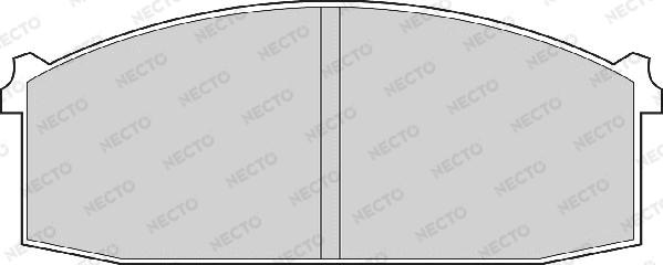 Necto FD838A - Brake Pad Set, disc brake www.autospares.lv