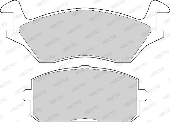 Necto FD833A - Brake Pad Set, disc brake www.autospares.lv