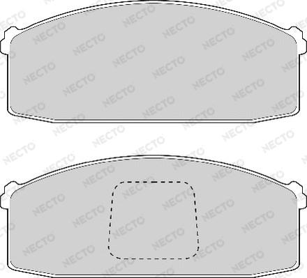 Necto FD874A - Brake Pad Set, disc brake www.autospares.lv