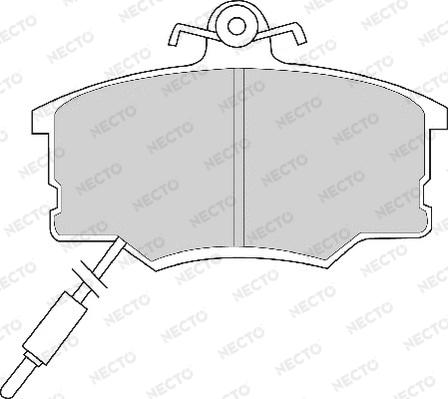 Necto FD2410A - Brake Pad Set, disc brake www.autospares.lv