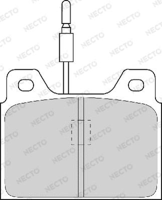 Necto FD254A - Тормозные колодки, дисковые, комплект www.autospares.lv