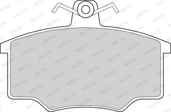 Necto FD267A - Brake Pad Set, disc brake www.autospares.lv