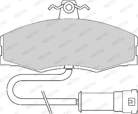 Necto FD215A - Brake Pad Set, disc brake www.autospares.lv