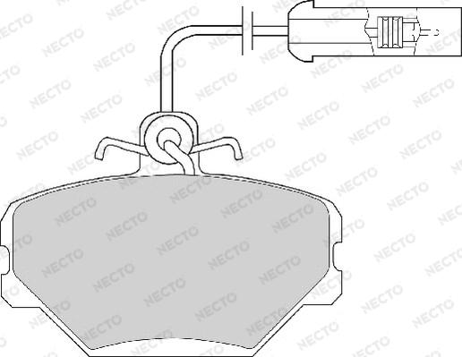 Necto FD222A - Brake Pad Set, disc brake www.autospares.lv