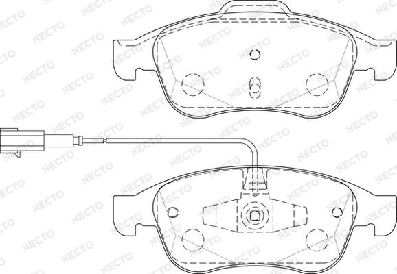 Necto FD7499A - Bremžu uzliku kompl., Disku bremzes autospares.lv