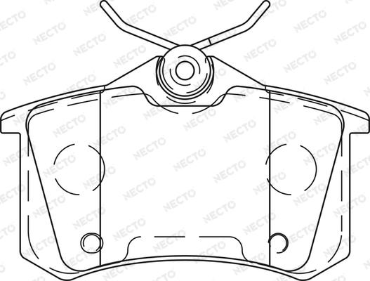 Necto FD7453A - Brake Pad Set, disc brake www.autospares.lv