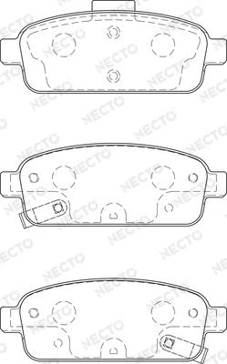 Necto FD7457A - Brake Pad Set, disc brake www.autospares.lv