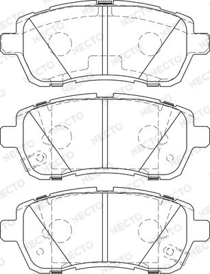 Necto FD7466A - Тормозные колодки, дисковые, комплект www.autospares.lv