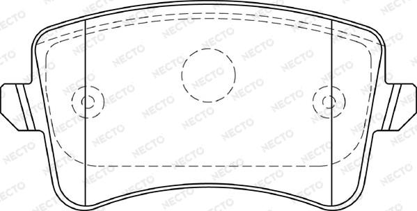 Necto FD7401A - Тормозные колодки, дисковые, комплект www.autospares.lv