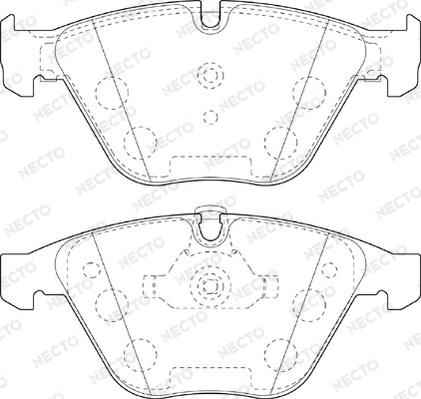 Necto FD7402A - Brake Pad Set, disc brake www.autospares.lv