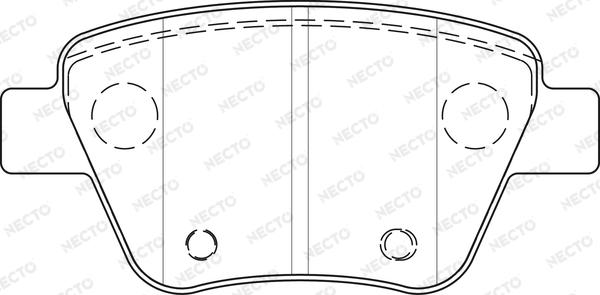 Necto FD7489A - Тормозные колодки, дисковые, комплект www.autospares.lv