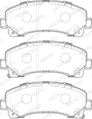 Necto FD7488A - Bremžu uzliku kompl., Disku bremzes www.autospares.lv