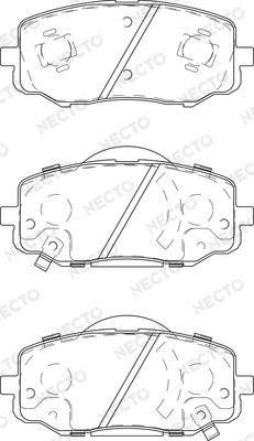 Necto FD7435A - Тормозные колодки, дисковые, комплект www.autospares.lv