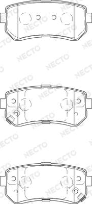 Necto FD7436A - Brake Pad Set, disc brake www.autospares.lv