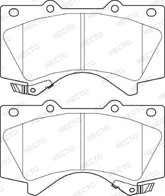 Necto FD7432A - Bremžu uzliku kompl., Disku bremzes www.autospares.lv