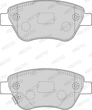 Necto FD7594A - Тормозные колодки, дисковые, комплект www.autospares.lv