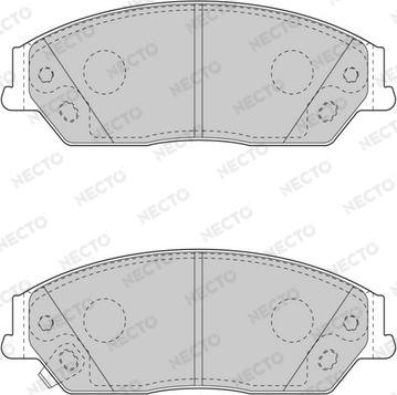 Necto FD7591A - Bremžu uzliku kompl., Disku bremzes www.autospares.lv