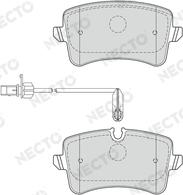 Necto FD7549A - Тормозные колодки, дисковые, комплект www.autospares.lv