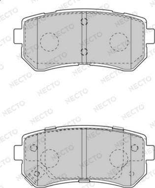 Necto FD7547A - Brake Pad Set, disc brake www.autospares.lv