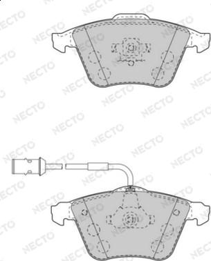 Necto FD7559A - Тормозные колодки, дисковые, комплект www.autospares.lv