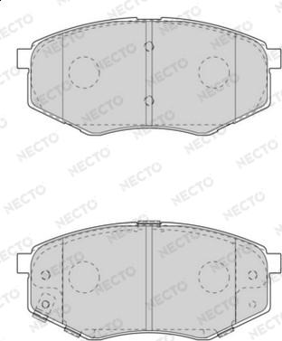 Necto FD7569A - Тормозные колодки, дисковые, комплект www.autospares.lv