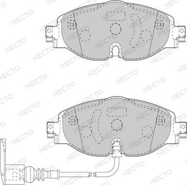 Necto FD7565A - Bremžu uzliku kompl., Disku bremzes www.autospares.lv