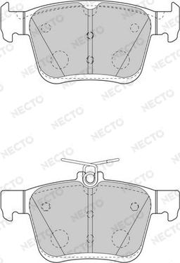 Necto FD7566A - Тормозные колодки, дисковые, комплект www.autospares.lv