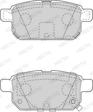 Necto FD7562A - Brake Pad Set, disc brake www.autospares.lv