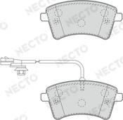 Necto FD7505A - Тормозные колодки, дисковые, комплект www.autospares.lv