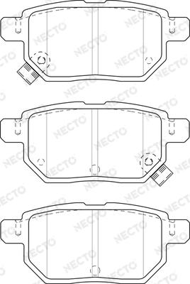 Necto FD7500A - Тормозные колодки, дисковые, комплект www.autospares.lv