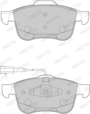 Necto FD7503A - Bremžu uzliku kompl., Disku bremzes www.autospares.lv