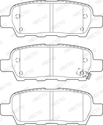 Necto FD7514A - Brake Pad Set, disc brake www.autospares.lv