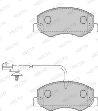 Necto FD7510V - Bremžu uzliku kompl., Disku bremzes autospares.lv