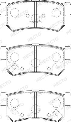 Necto FD7584A - Тормозные колодки, дисковые, комплект www.autospares.lv