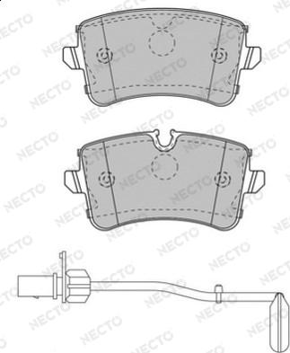 Necto FD7535A - Bremžu uzliku kompl., Disku bremzes autospares.lv