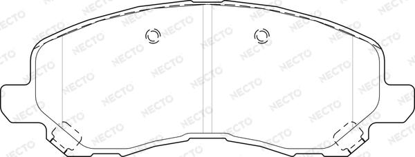 Necto FD7533A - Тормозные колодки, дисковые, комплект www.autospares.lv