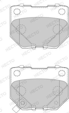 Necto FD7520A - Brake Pad Set, disc brake www.autospares.lv