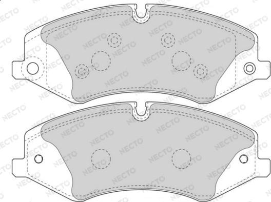 Necto FD7571A - Brake Pad Set, disc brake www.autospares.lv