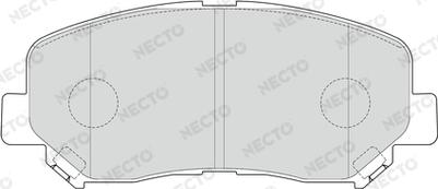 Necto FD7640A - Тормозные колодки, дисковые, комплект www.autospares.lv