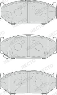 Necto FD7648A - Bremžu uzliku kompl., Disku bremzes autospares.lv