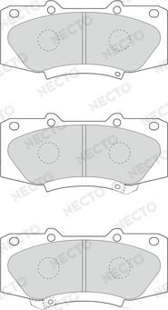 Necto FD7639A - Brake Pad Set, disc brake www.autospares.lv