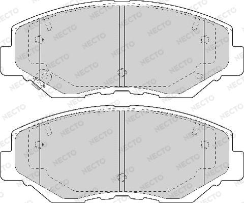 Necto FD7091A - Bremžu uzliku kompl., Disku bremzes autospares.lv