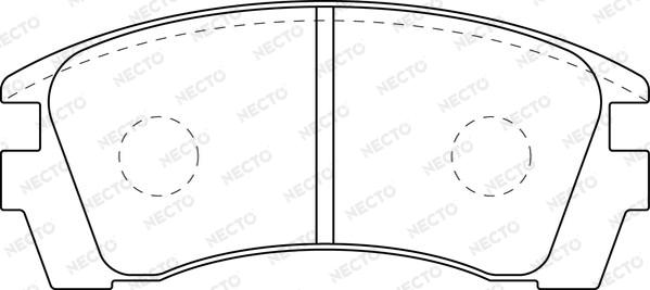 Necto FD7040A - Brake Pad Set, disc brake www.autospares.lv