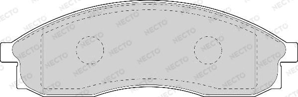 Necto FD7043A - Тормозные колодки, дисковые, комплект www.autospares.lv