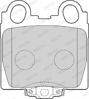 Necto FD7054A - Bremžu uzliku kompl., Disku bremzes autospares.lv