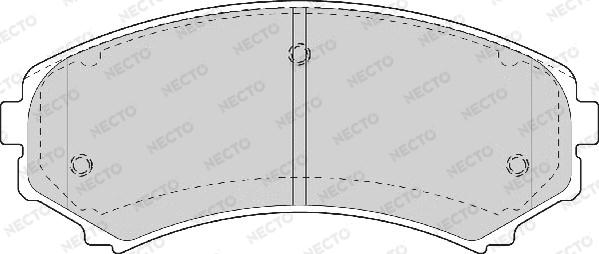 Necto FD7055A - Brake Pad Set, disc brake www.autospares.lv